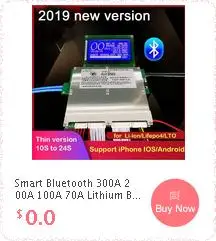 Смарт Bluetooth 300A 200A 100A 70A литиевая батарея защитная доска баланс BMS Lipo Li-Ion lifepo4 LTO 10S 13S 14S 16S 20S 24S