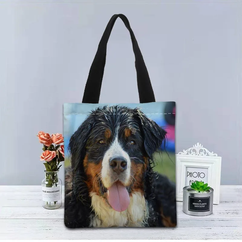 Сумка BerneseMountainDog складная сумка для покупок многоразовая Экологически чистая