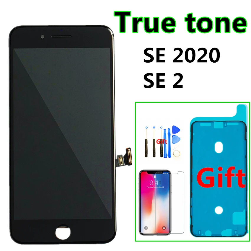 

5PCS AAAA+ for iPhone SE 2020 SE2 LCD Display with 3D Touch Digitizer Assembly 8 8 Plus Screen Replacement Support True Tone
