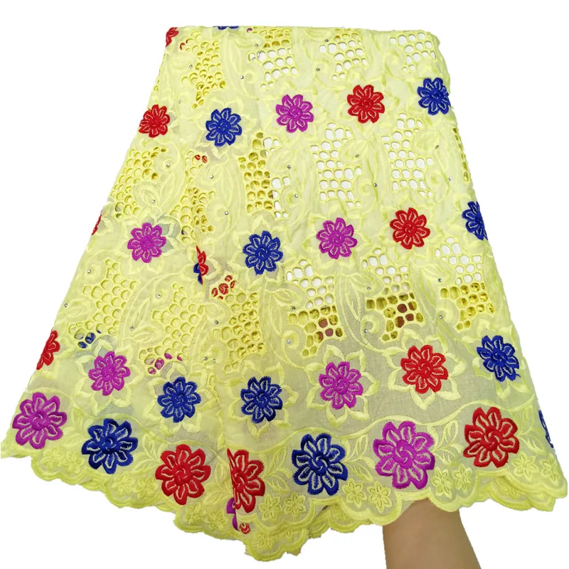 2019 Latest Swiss African Cotton Lace Fabric High Quality Voile In Switzerland With Stones For Every Dress Sews Hot!! | Дом и сад