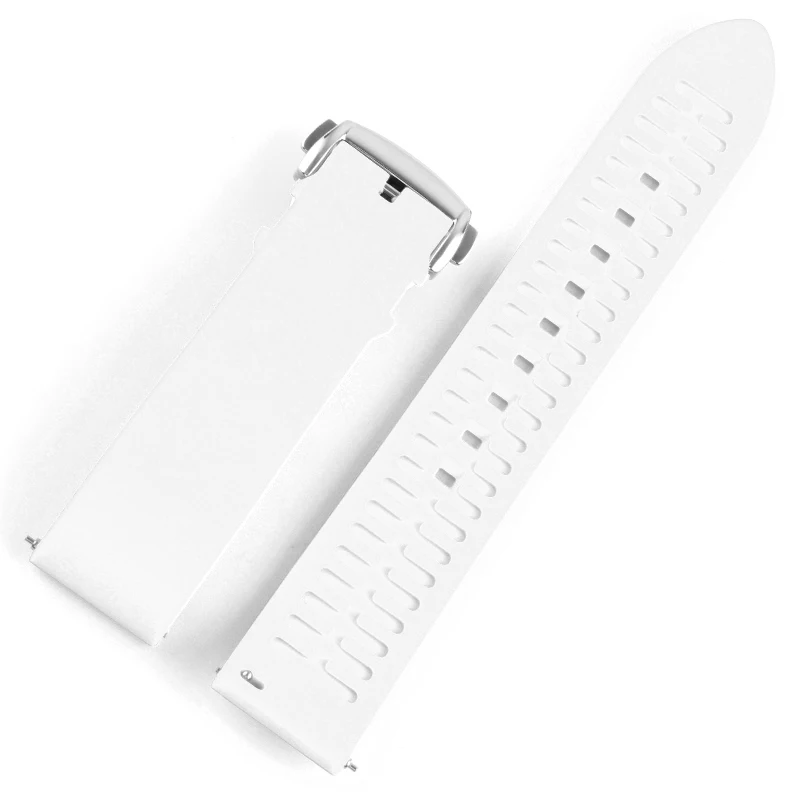 White2 get 1free Ремешок для часов Fluororubber Ремешки для наручных часов buy one get one free 20 мм 22 мм 24 мм 21 мм 19 мм мягкий резиновый ремешок для часов Apple - Цвет ремешка: White2 get 1free