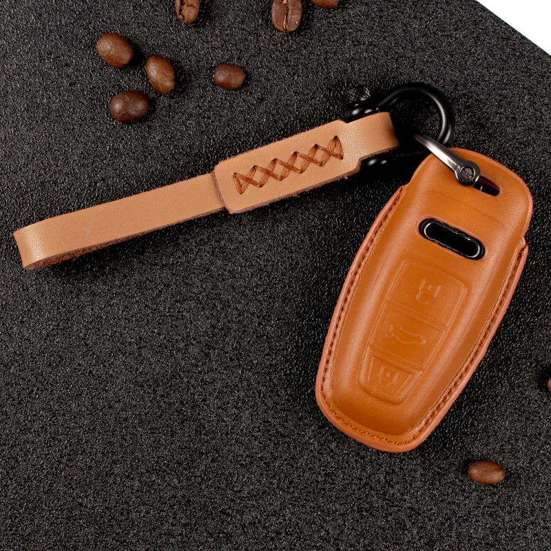 

Для Audi 2019 Новинка A6L A8 A7 Q8 2020 A6 искусственная кожа автомобильная защита Мужские Женские аксессуары брелок чехол для ключей