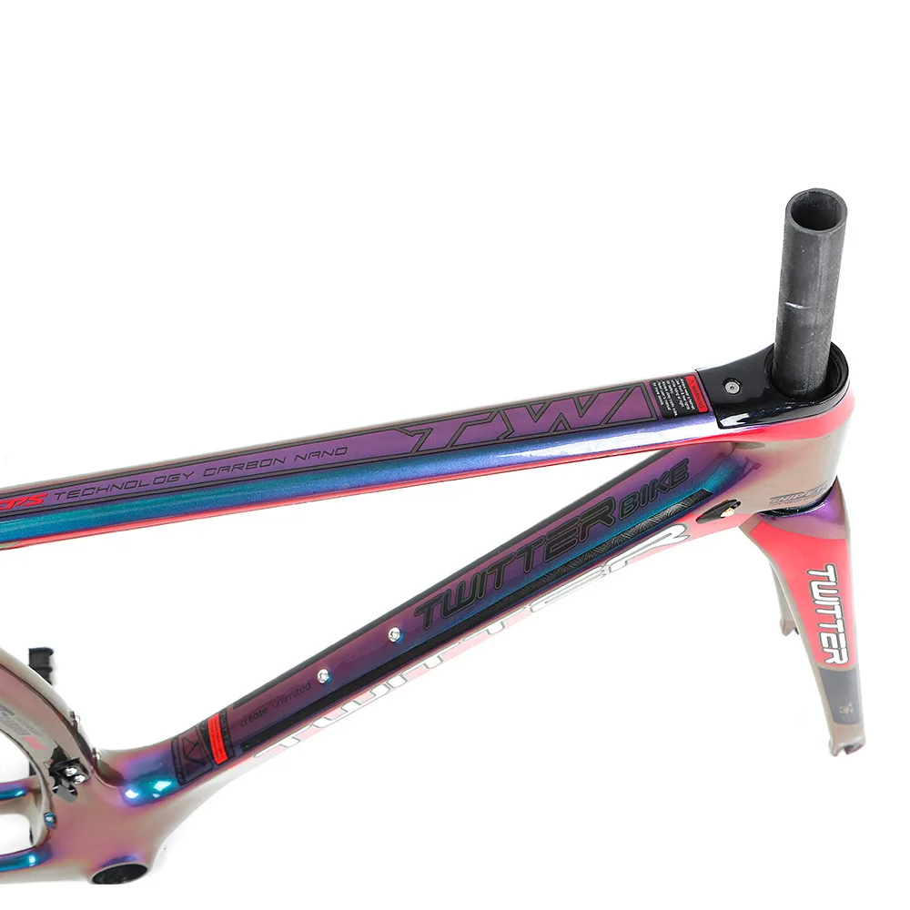 Twitter Sniper2.0 Discolor Racing Road Bike 700C углеродная 18K рама + вилка подседельный штырь