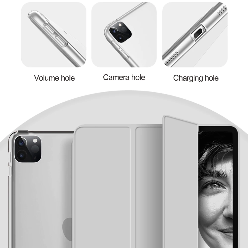 Чехол с карандашом для iPad Pro 11 дюймов чехол из искусственной кожи мягкий