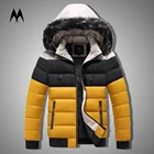 Парка мужская зимняя со съемным меховым воротником и капюшоном, 2022