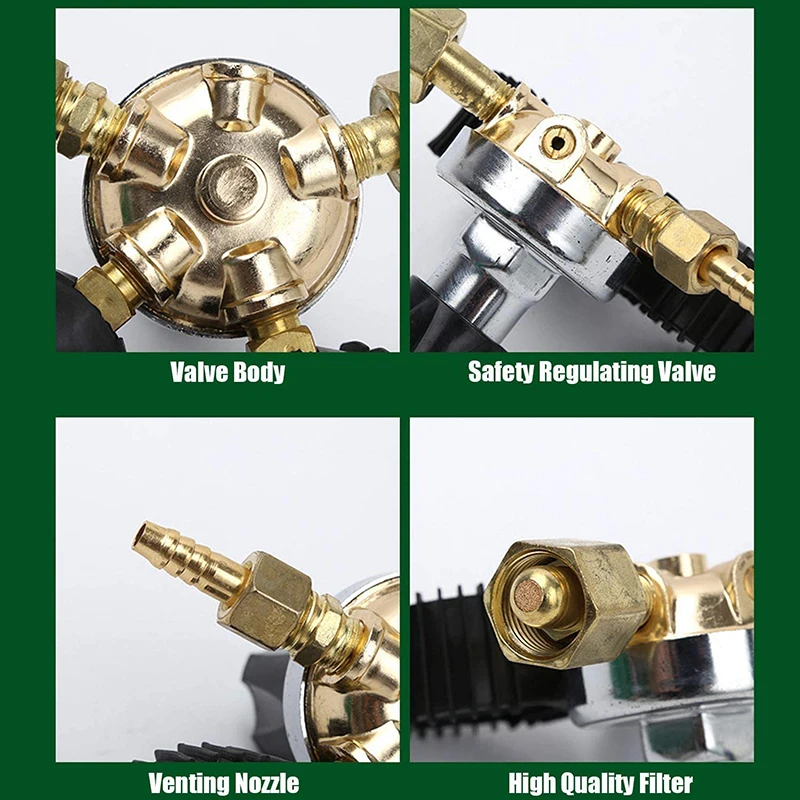 

CO2 Pressure Regulators Draft Beer Homebrew Kegerator Safety Pressure Relief Valve CO2 Regulator Welding Pressure Reducer Valve