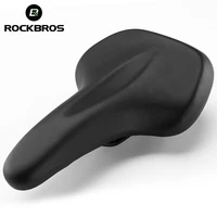 rockbros bicycle saddle pu shockproof 172mm widened tail removable clip women men mtb seat saddle curved botton bike accessories