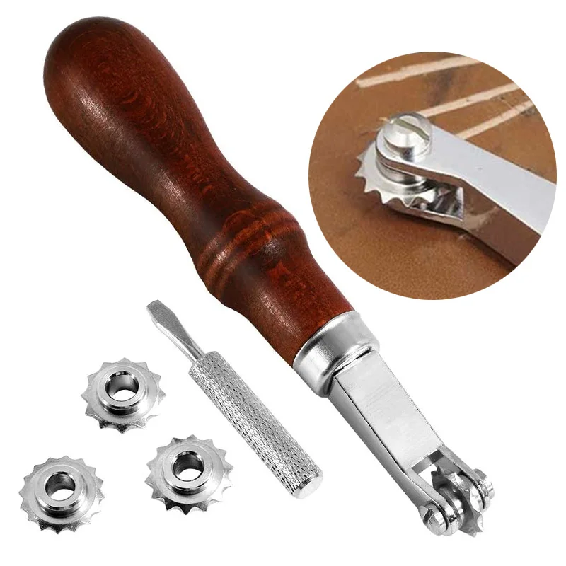 

LMDZ Leathercraft Spacer Set, DIY Spacer Embossing System Set, Leather Craft Sewing,Stitch Spacer Stitching Wheel Marker Tool