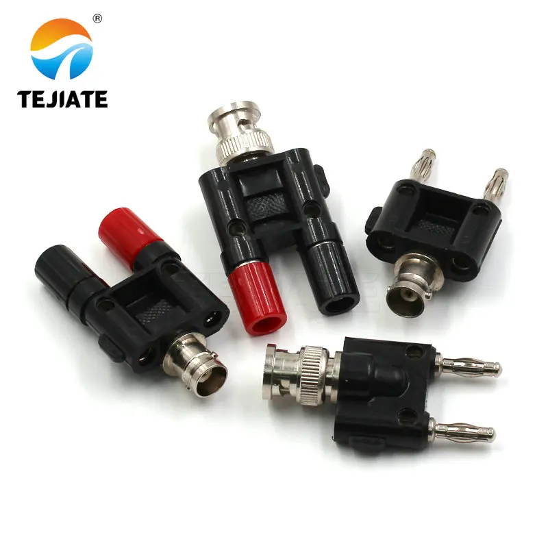 Адаптер BNC типа 1 шт. переходник с двумя проводами для столбов/банановых штекеров