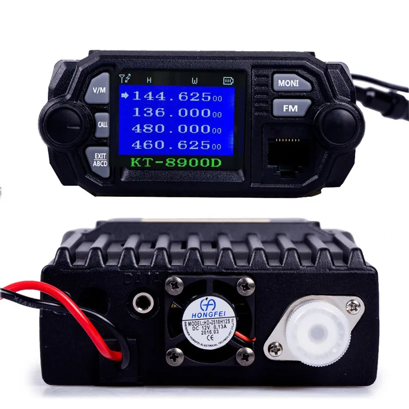 QYT KT 8900D Quad Band Мобильный трансивер двухдиапазонный ожидания VHF/UHF 136 174/400 480 МГц мини