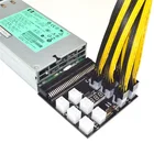 PCIE 12 В 64 Pin до 12x6 Pin адаптер сервера преобразователь питания 12x6 Pin PCI-E Выходная плата для HP сервер GPU BTC Майнинг