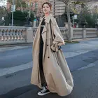 Плащ женский двубортный, свободного кроя, с поясом, Q3100