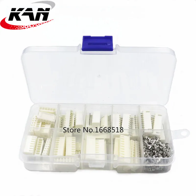 250 шт. XH2.54 6p 7p 8p 9pin 10pin 2 54 мм набор клемм/корпус/штырьковый разъем JST соединительные