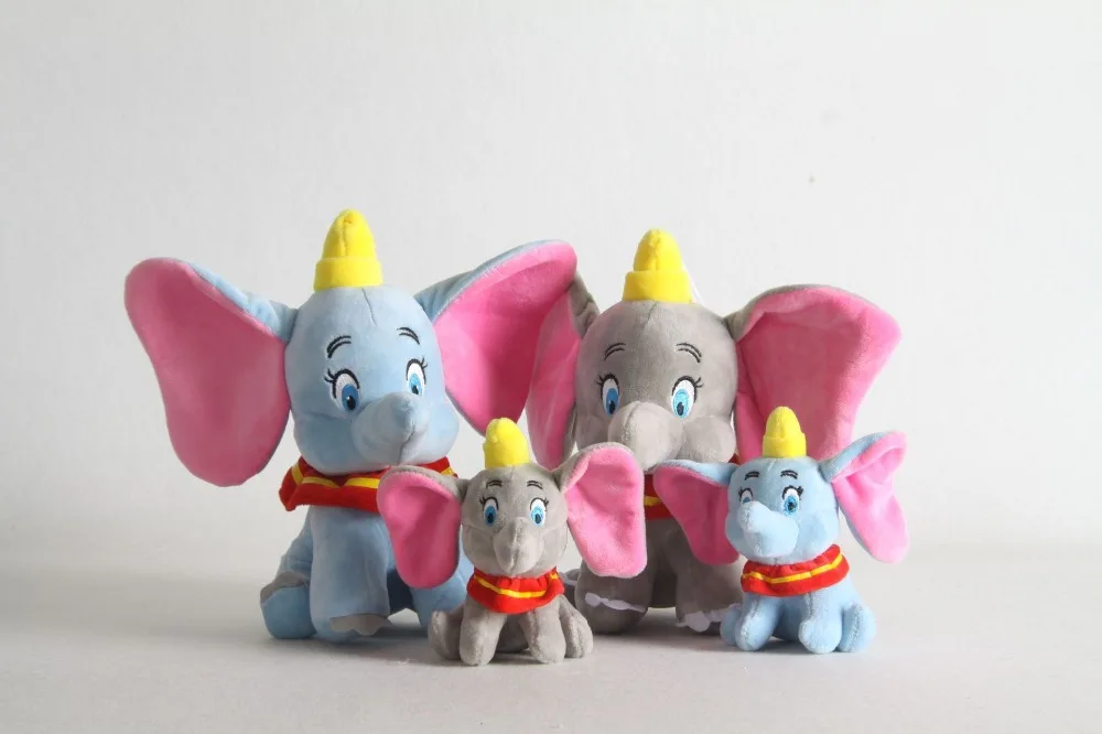 2 шт./партия милая плюшевая игрушка Dumbo кукла 15-25 см мультфильм клипсы в виде слона кулон брелок подарки для детей брелок