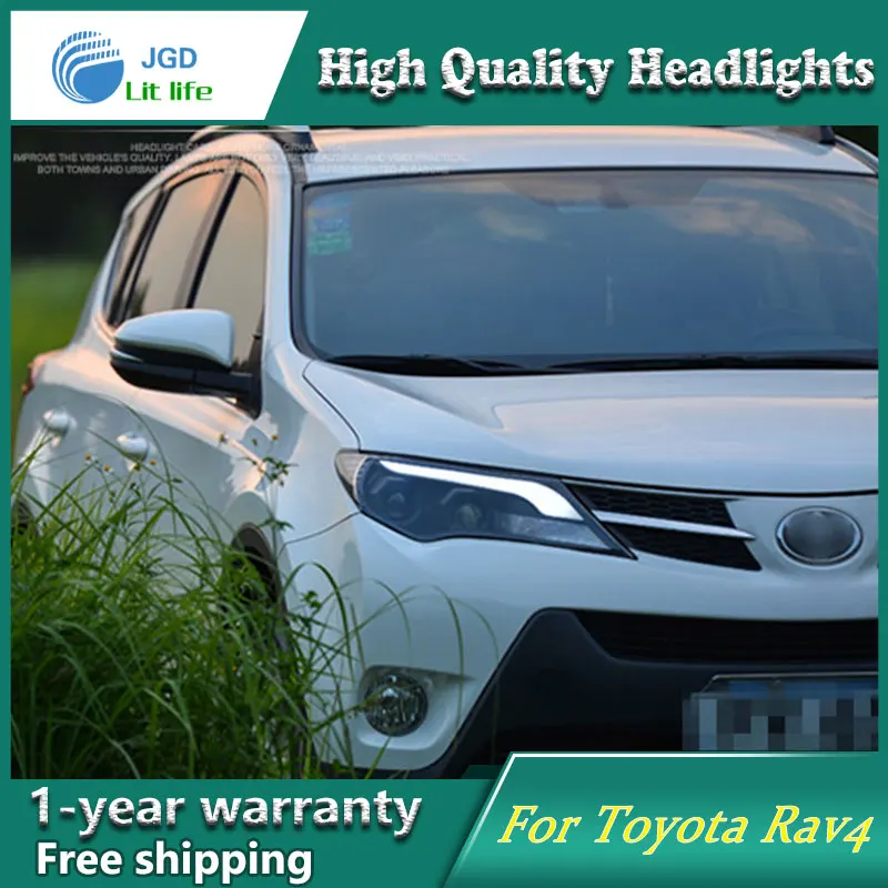 Автомобильный Стильный чехол для головки лампы Toyota rav4 головной светильник s 2014 2015