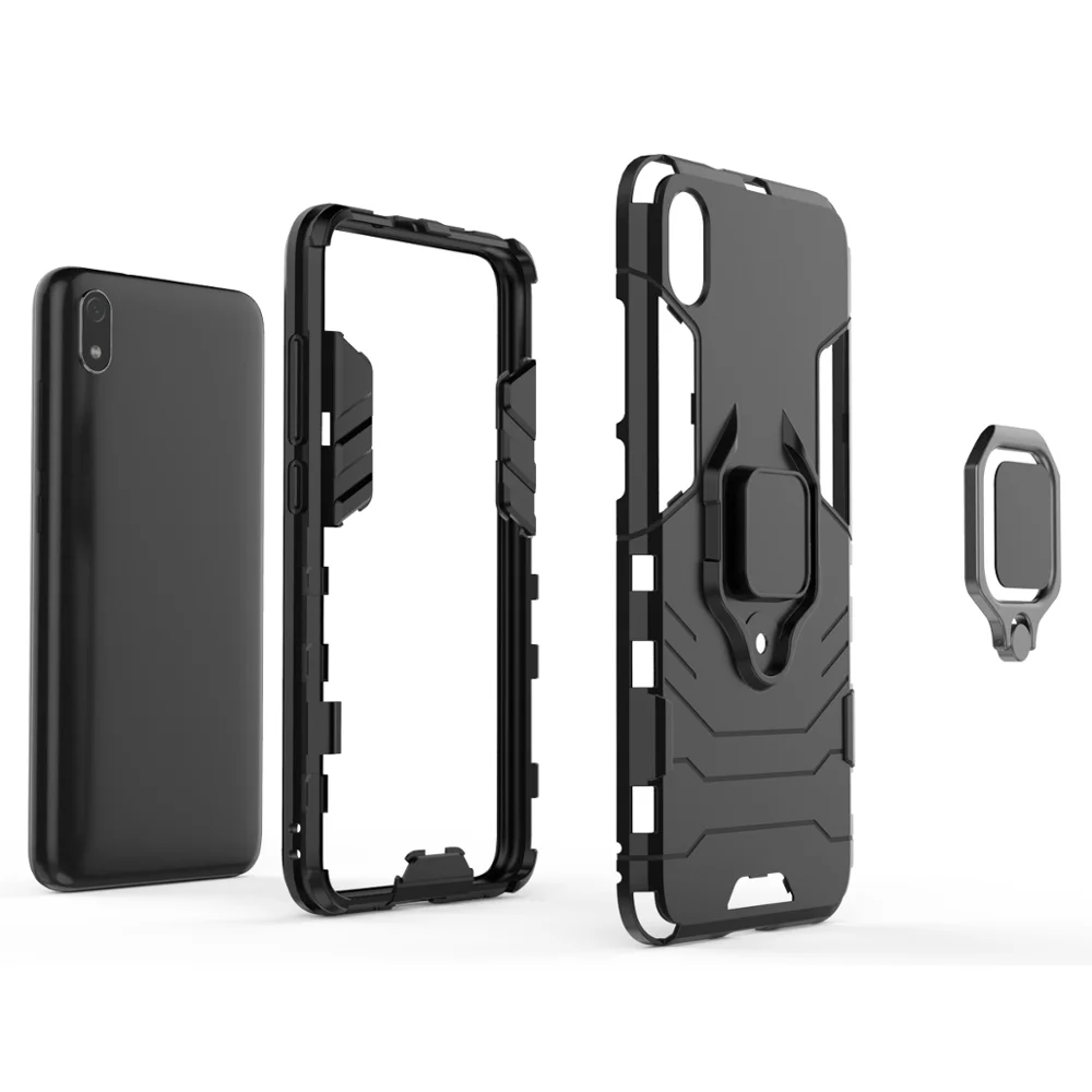 Чехол для Xiaomi Redmi 7A противоударный бронированный чехол жесткий резиновый