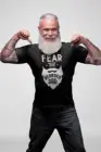 Мужская забавная Футболка с принтом Fear The Bearded Dad, уличная одежда Harajuku, подарок для отца, модные футболки с короткими рукавами и круглым вырезом