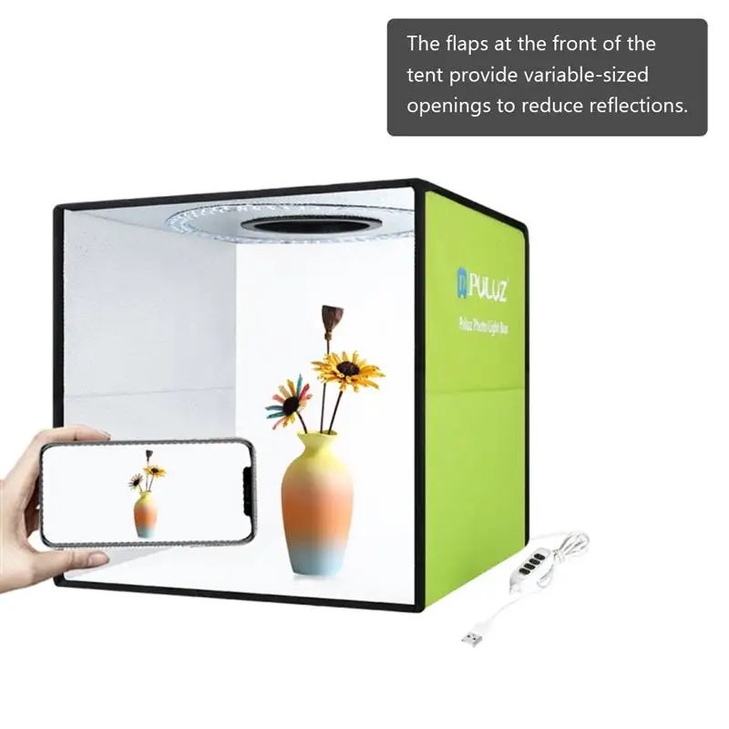 Складной светильник тбокс для фотостудии софтбокс со светодиодной подсветкой