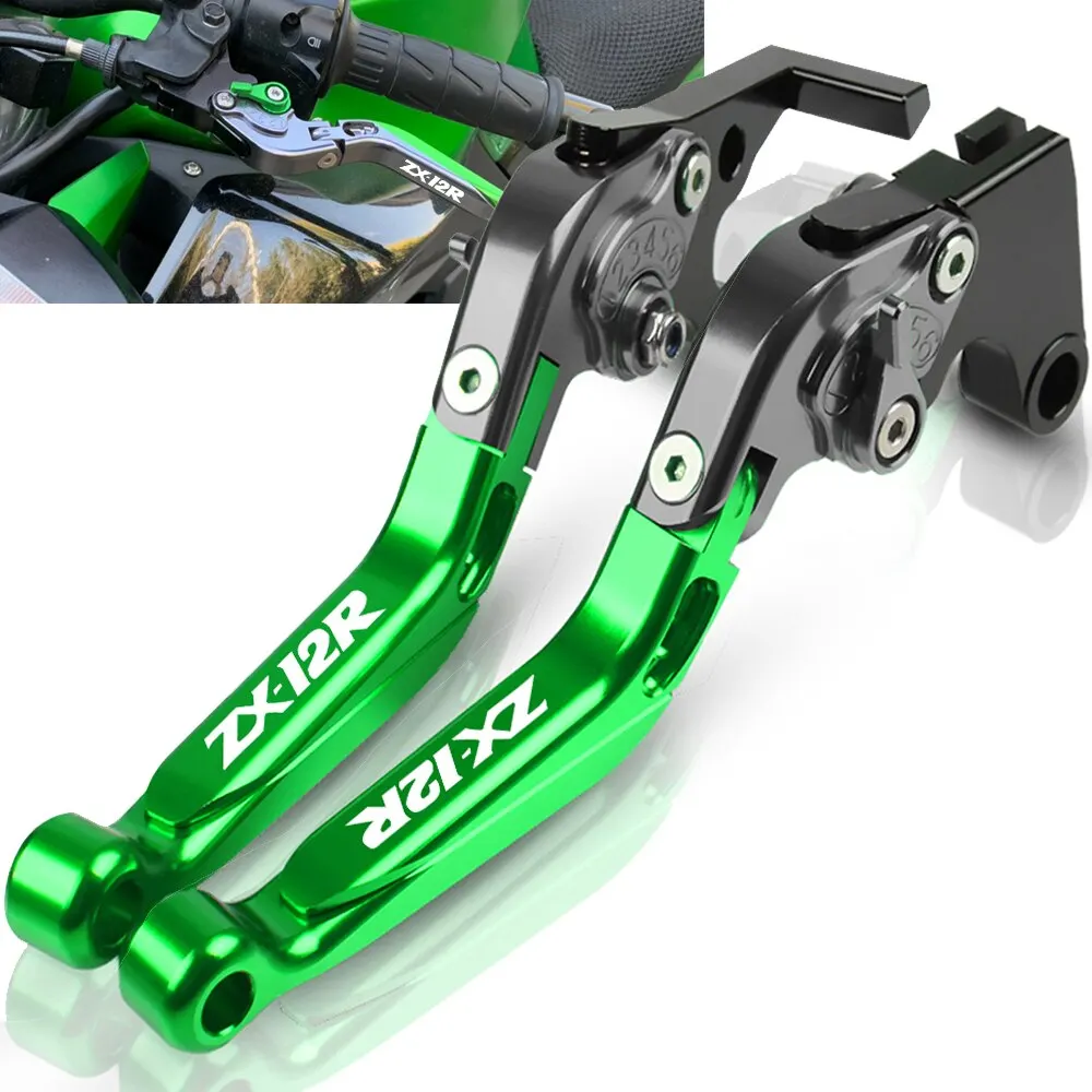 

Motorcycle CNC Adjustable Extendable Foldable Brake Clutch Levers For Kawasaki NINJA ZX-12R ZX12R 2000 2001 2002 2003 2004 2005