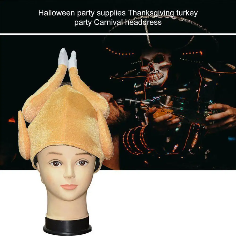 Забавная Рождественская шапка для взрослых индейка U3B1 | Тематическая одежда и
