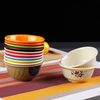 miamine tableware imitation porcelain bowl japanese small bowl rice bowl soup bowl plastic color hot pot sauce bowl