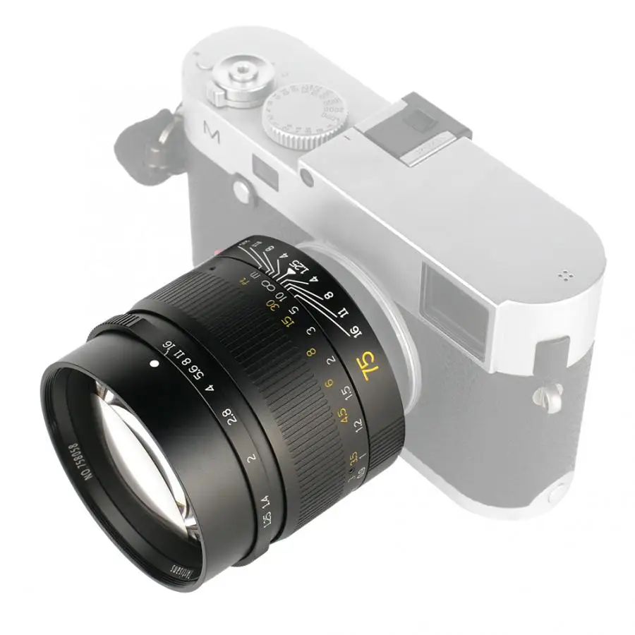 7 ремесленников 75 мм F1.25 ручной фокус объектив для Leica M Mount камеры