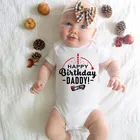 Комбинезон для мамы, бабушки, дедушки, мамы на день рождения, комбинезон для новорожденных мальчиков и девочек, хлопковый комбинезон с коротким рукавом, комбинезон для детей 0-24 месяцев