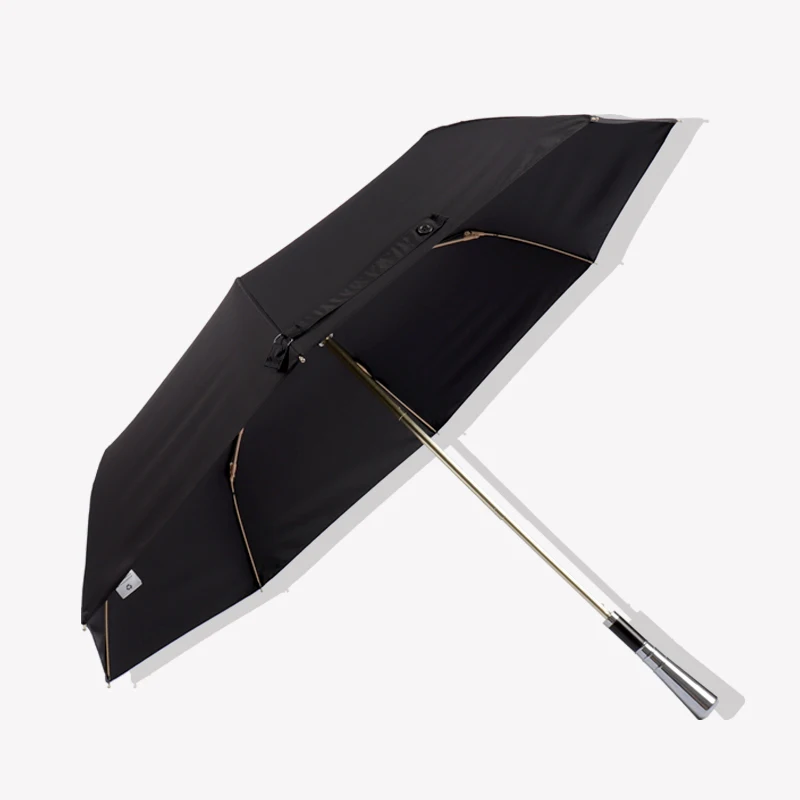 Comprare Di Lusso Pieghevole Ombrello Antivento Ombrello Di Grandi Dimensioni In Metallo Manico In Argento Sole Ombrello Parasole Degli Uomini Di Affari Ombrelli Da Pioggia Paraplu Regalo SY413