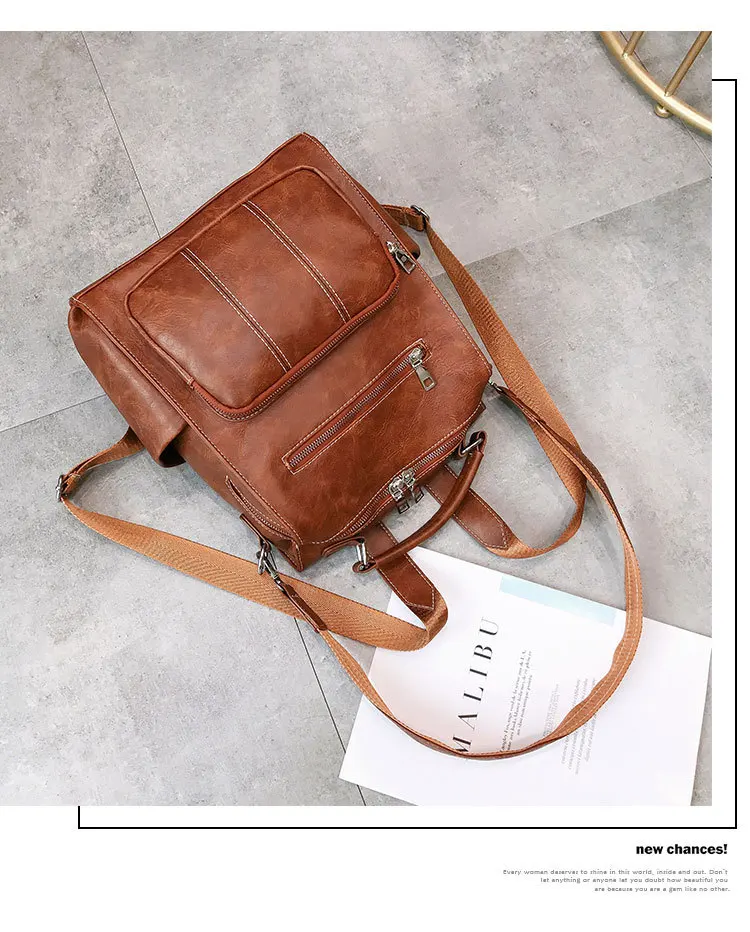 Mochila Feminina рюкзак кожаный школьный рюкзак для девочек плотная большой вместимости рюкзак для девочек функциональный рюкзак женская сумка