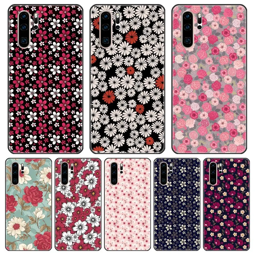 Чехол для телефона Huawei P30 Lite Pro P Smart Z с цветами розы Мягкая силиконовая задняя