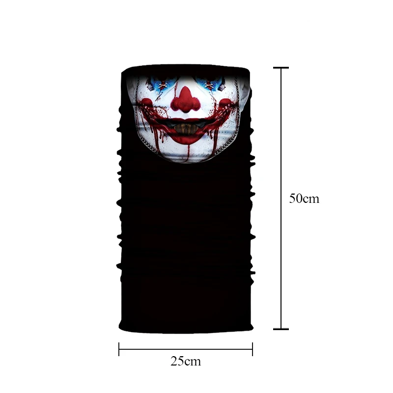 

3D Seamless Magic Neck Warmer Face Shield Balaclava Bandanas Cycling Hiking Tube Scarf Men Women Multifunction Headband Mask