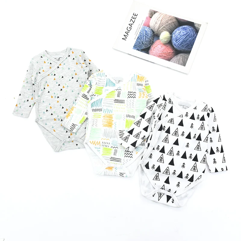 От 0 до 3 месяцев Одежда для новорожденных маленьких мальчиков Боди с длинным