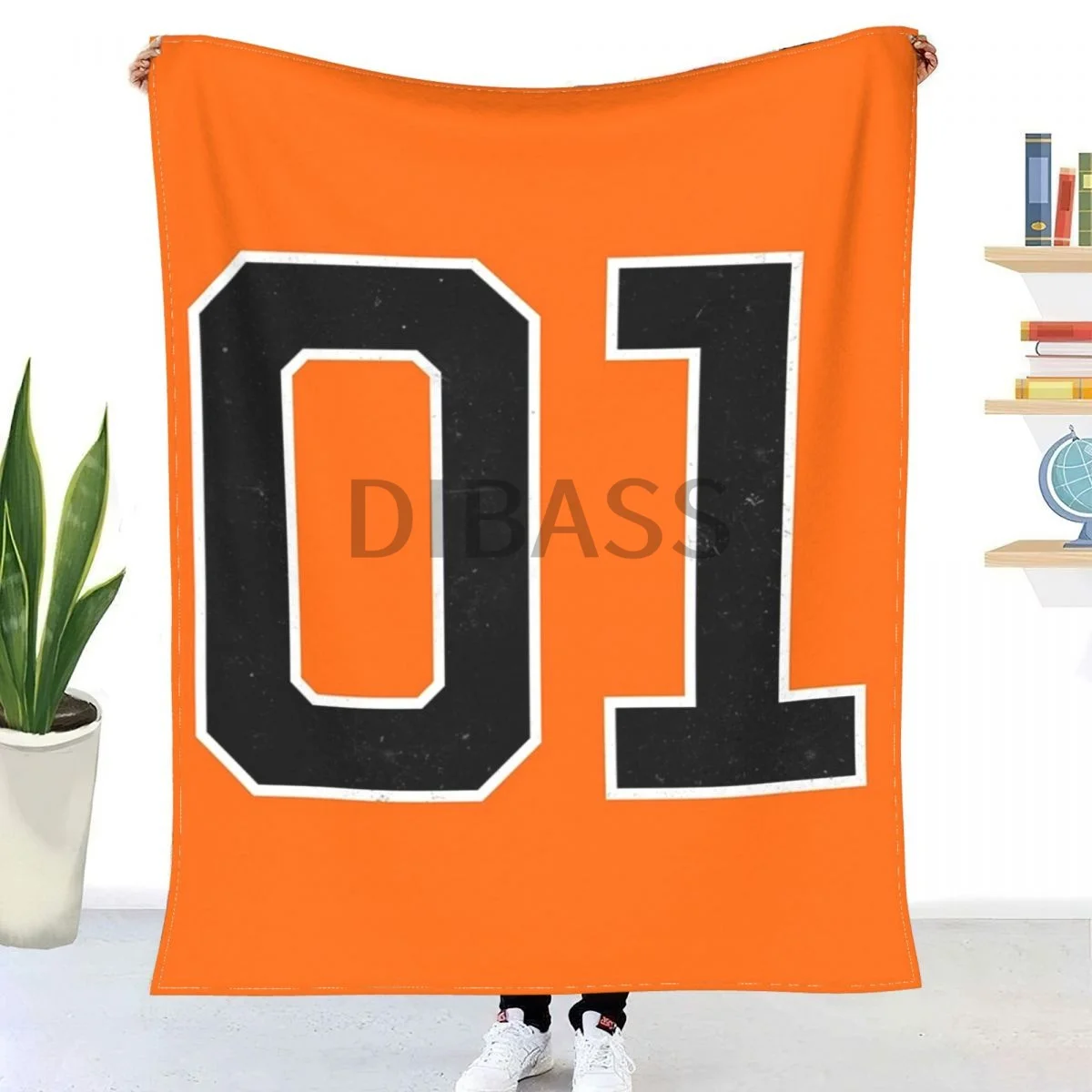 

01 фланелевое одеяло с 3D принтом General Lee Number