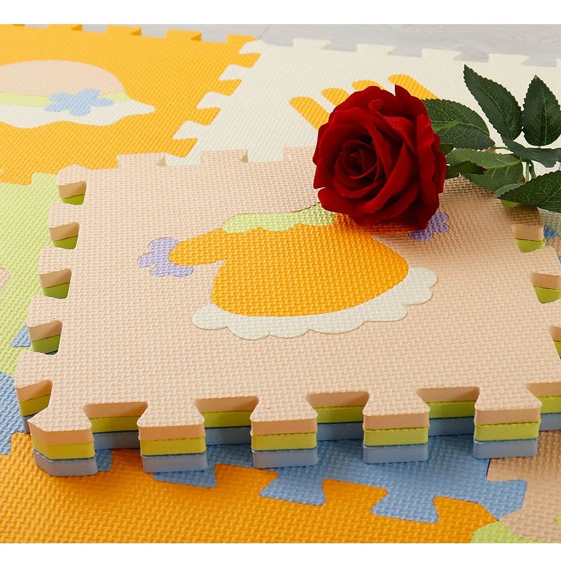 9 шт. детские коврики EVA пазл маты алфавиты Животные головоломки Плитки