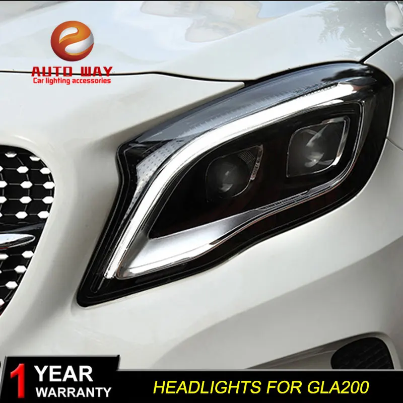 Автомобильный Стайлинг чехол для передней фары Benz GLA200 GLA220 GLA260 2015 2016 2018 GLA