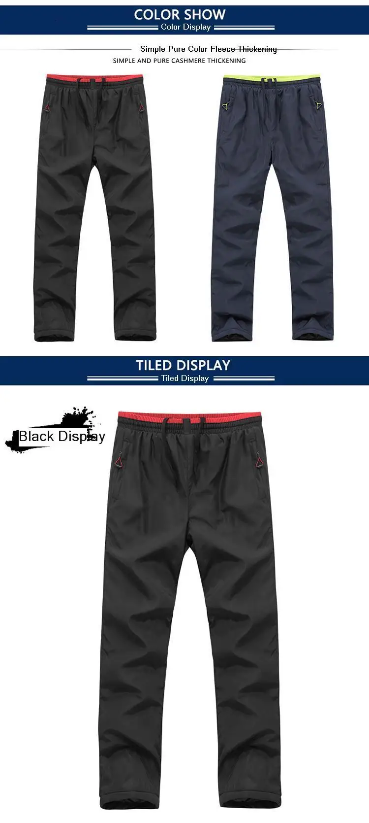 Pants Men Easy Thickening Sweatpants Windbreak Add Cotton Fleece Warm Trousers Men Student Casual Long Pants Joggers Streetwear