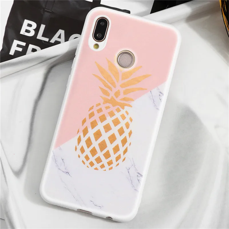 bldls Матовый ТПУ чехол для huawei P30 P20 P8 P9 P10 Коврики 10 20 30 Lite рro Nova 3 3i 4 5 P Smart Мрамор чехол "Ананас" Coque - Цвет: bldls