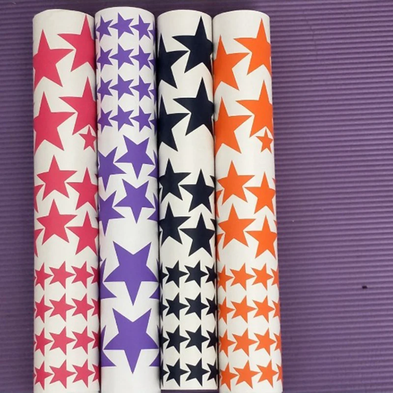 150 шт Смешанные 3 Размеры высечки звезды матовые виниловые наклейки в виде