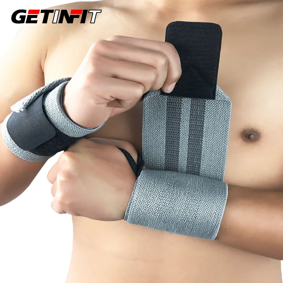 

Getinfit 1Pcs Sports Wrist Guard Anti-Sprain Power Bandage Basketball Tennis Badminton Fitness Weightlifting Wrist Guard