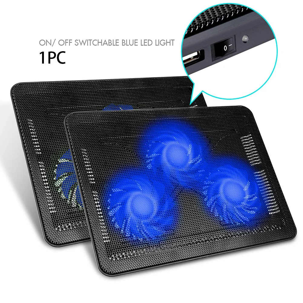 3 вентилятора внешняя Профессиональная база охлаждающая подставка для ноутбука