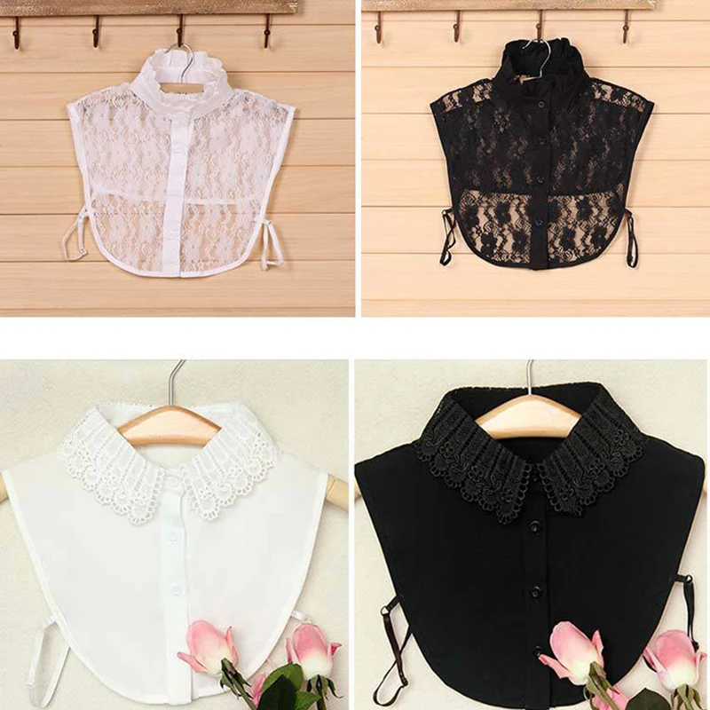 Женская винтажная блузка со съемным воротником воротник-обманка аксессуары для