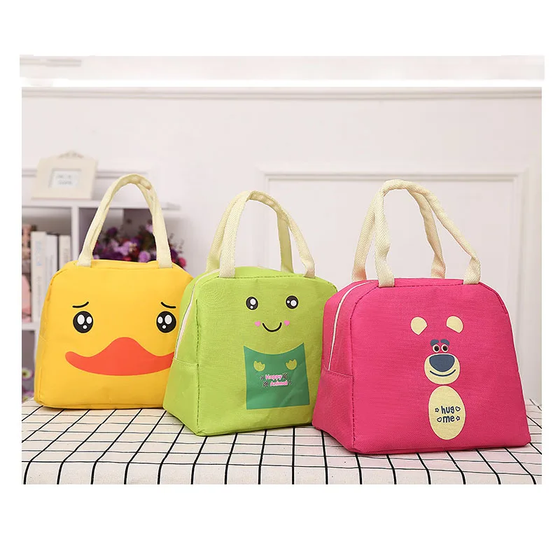 2019 Милая мультяшная сумка для ланча женщин и девочек детский Термоизолированный