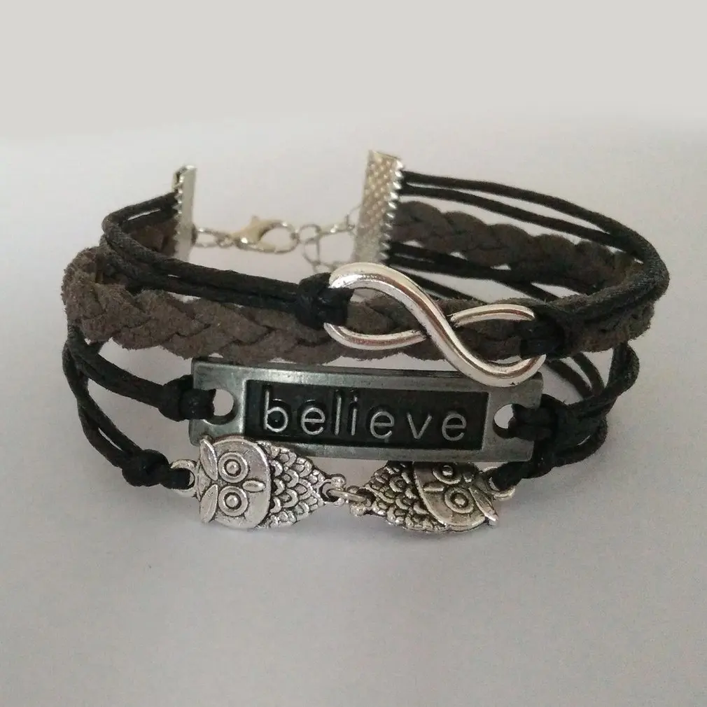 Классический винтажный вязаный браслет женский йога сверхъестественная Лава