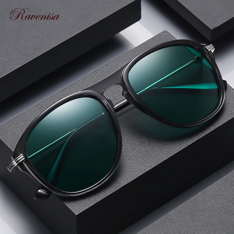 

Luxury Polarized Sunglasses For Men 2021 Pilot Transparent Gray Sun Glasses TR90 Frame Driving Goggle Lunete Soleil Homme