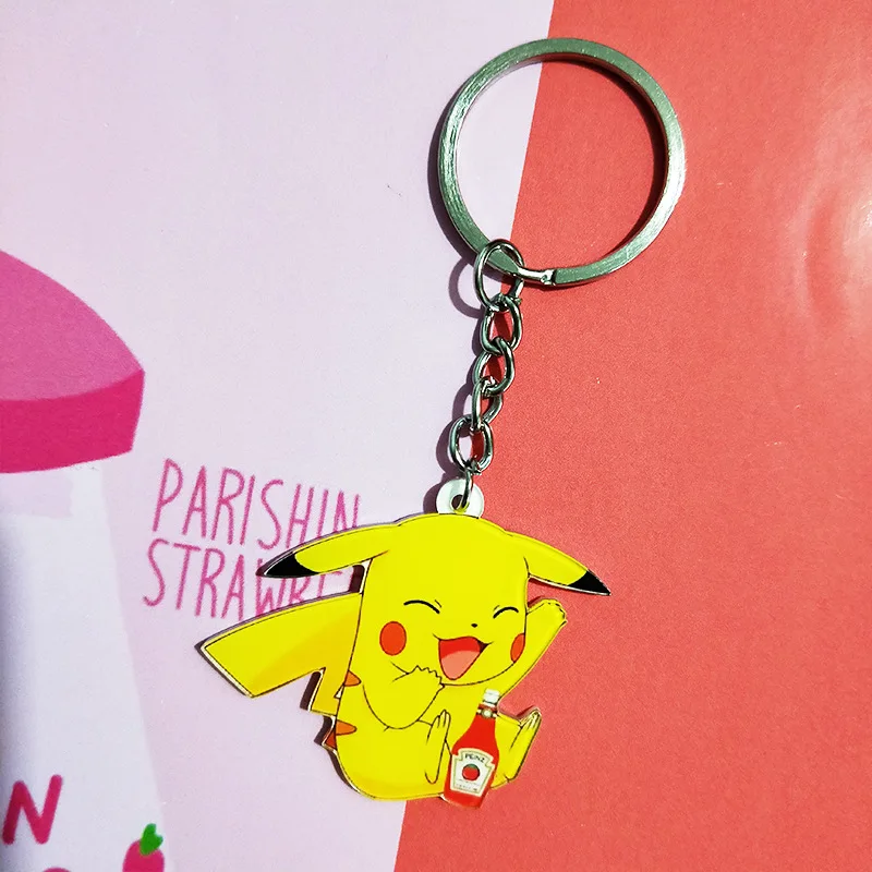 Брелок для ключей Pokemon Eevee милый мультяшный персонаж аниме школьная сумка