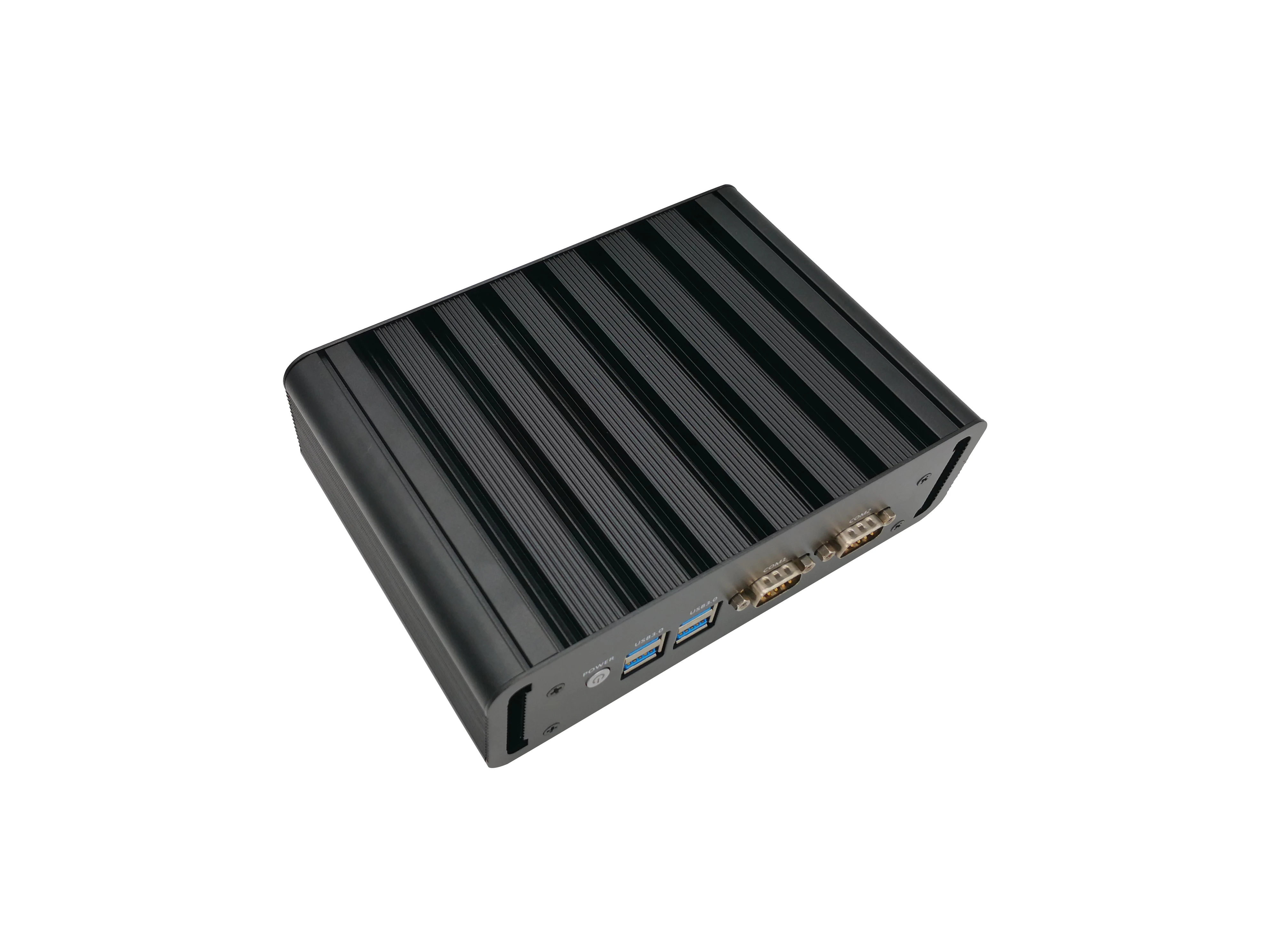 Ультратонкий безвентиляторный мини компьютер Intel Core i7 5500U i5 4200U Windows Linux Mini PC Dual Lan COM