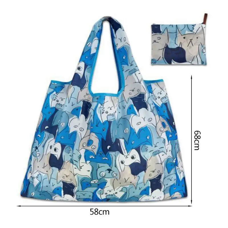 Экологичная Большая складная сумка-тоут для продуктов сверхпрочные моющиеся