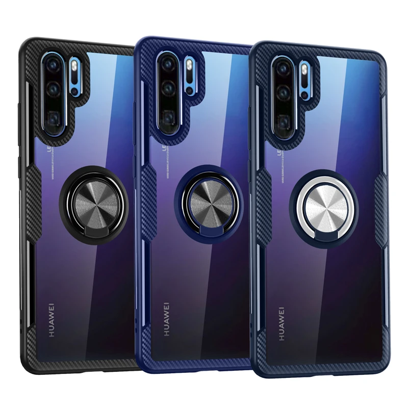 Прозрачный противоударный чехол для телефона Huawei P40 Pro Lite P30 P20 Nova 5T Honor 20 10 10i 8X Mate