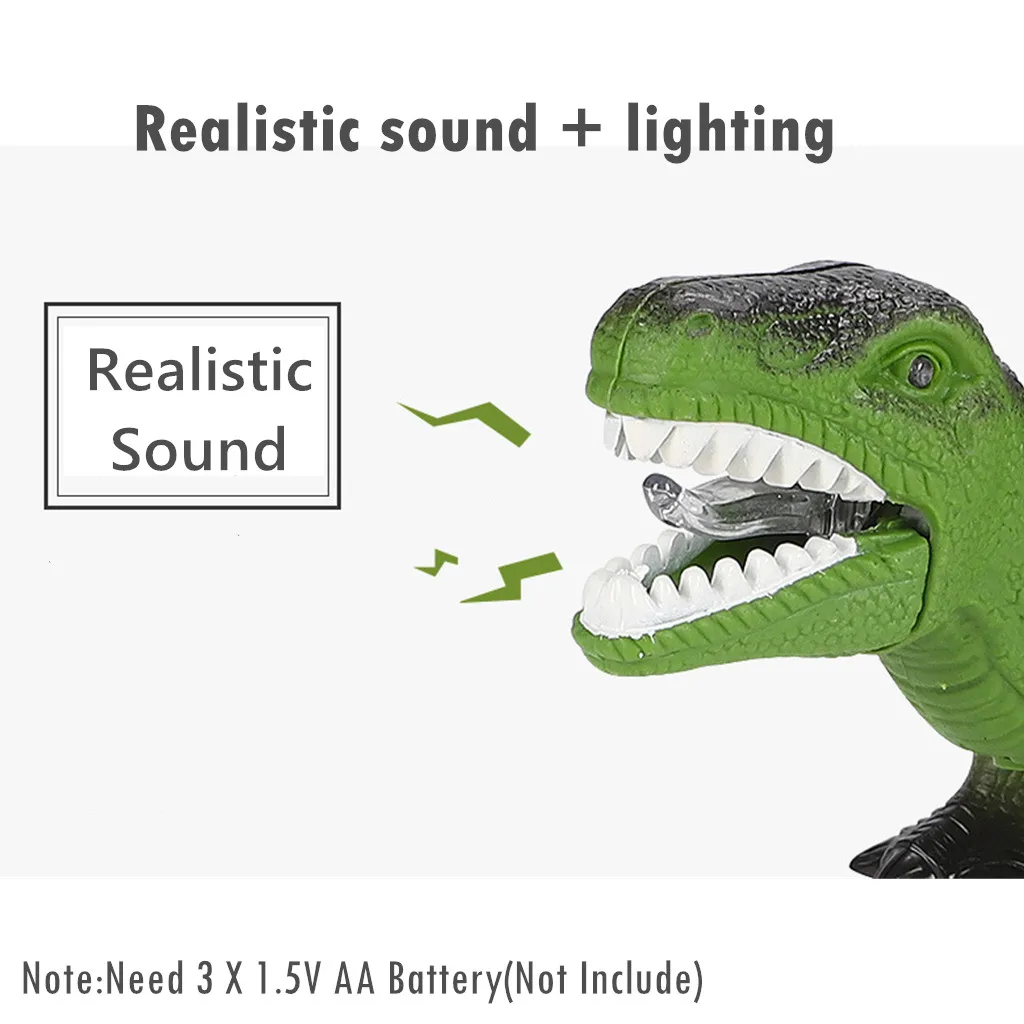 Electronic Roaring Dinosaur Walking Sound Light Interactive Robot Kids Toy Gift Model juguetes kids toys brinquedos игрушки New |