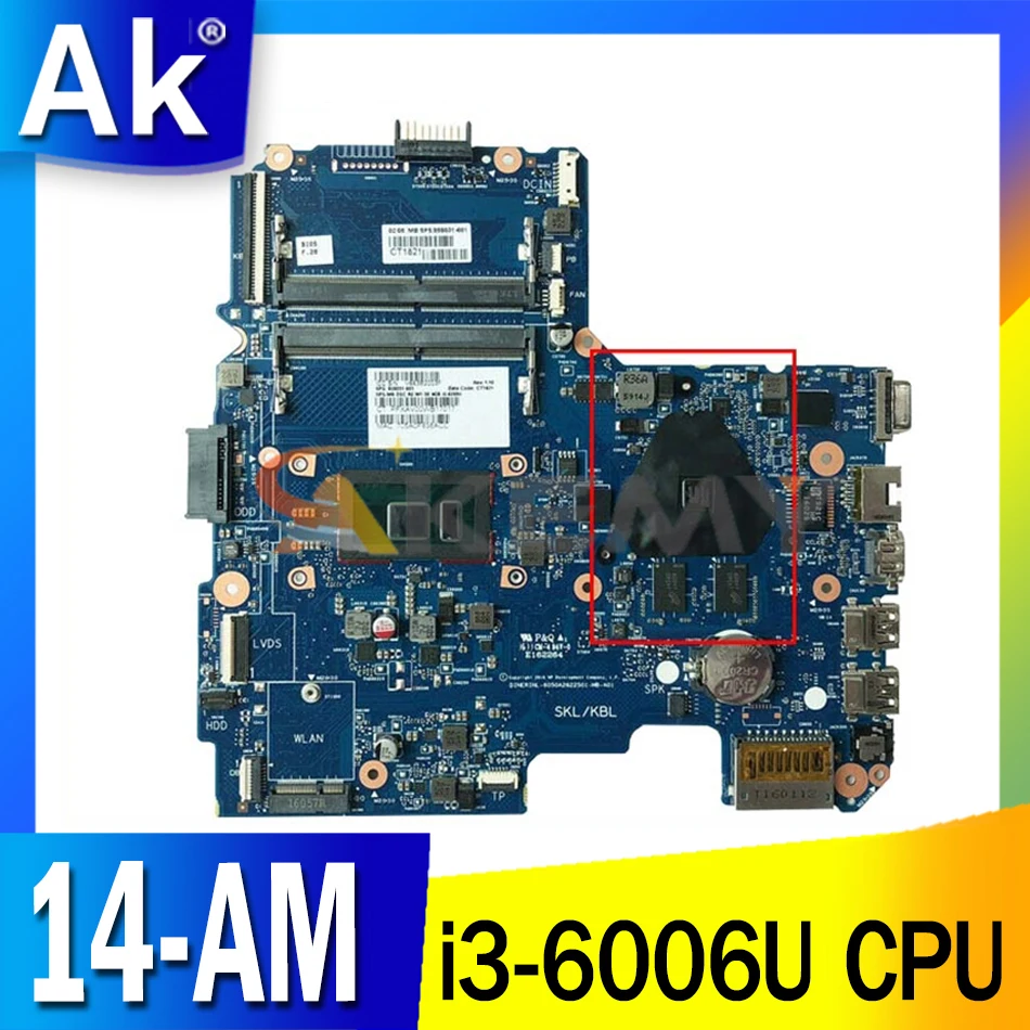 

100% рабочая материнская плата hp 14-AM с фотографическим процессором 100%-215 0867071-909173 601-001 6050A2822501-MB-A02, протестирована ОК